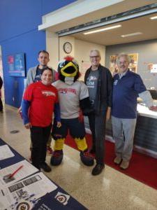 College of Business staff, faculty and students hang out with Rowdy at MSU Denver